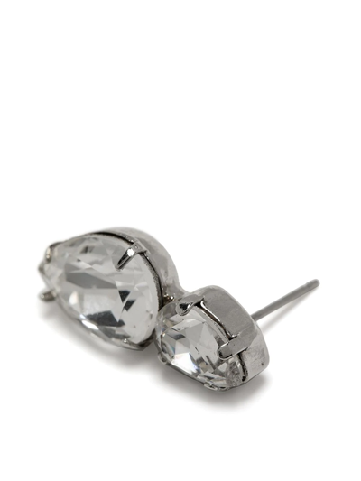 Shop Jennifer Behr Nadine Crystal-embellished Earring In Silver