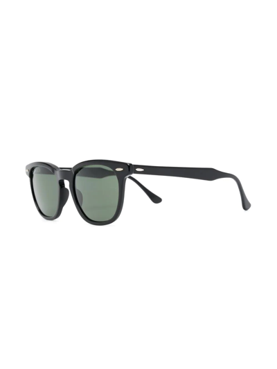 Ray Ban Black Hawkeye Sunglasses In Black