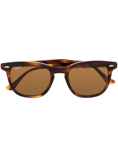 Ray Ban Hawkeye Wayfarer-frame Sunglasses In Braun