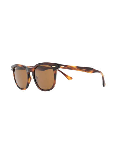 Ray Ban Hawkeye Wayfarer-frame Sunglasses In Braun