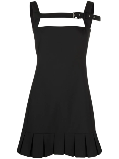 Shop Coperni Belted-detail Mini Dress In Schwarz