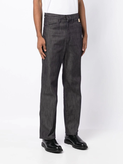 Rito Structure Mid-rise Straight-leg Jeans In Blau