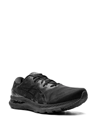 Asics Black Gel-nimbus 23 Sneakers In Black/black | ModeSens