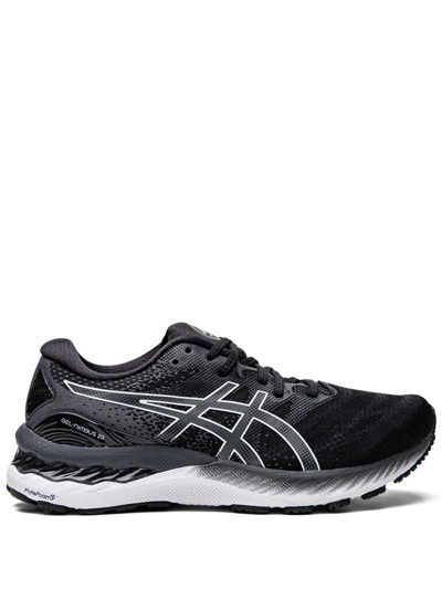 Shop Asics Gel Nimbus 23 Wide Sneakers In Black