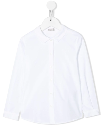 Shop Il Gufo Long-sleeve Buttoned Shirt In Weiss