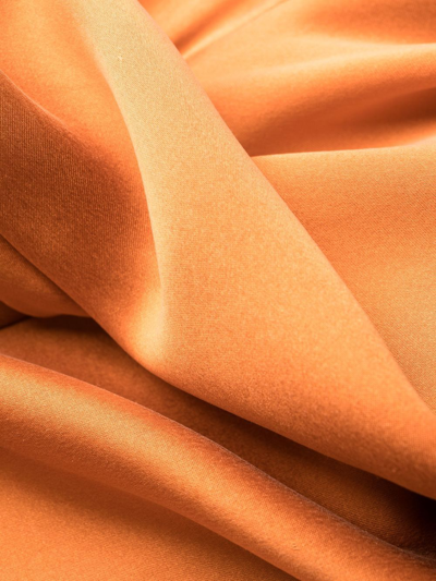 Shop Zimmermann Wrapped Ruffle-trim Dress In Orange