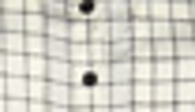Shop Donna Karan Woman Classic Grid Print Button-up Shirt In Ivory/black