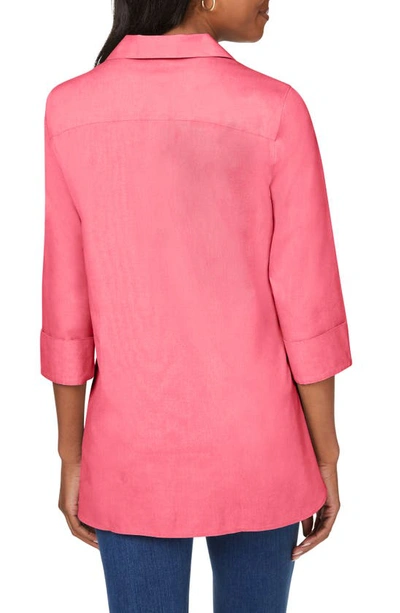 Shop Foxcroft Pandora Non-iron Cotton Shirt In Rose Red