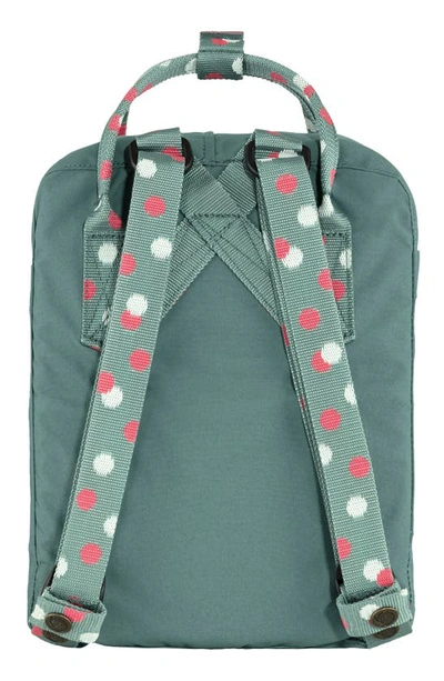 Shop Fjall Raven Mini Kånken Water Resistant Backpack In Frost Green-confetti Pattern