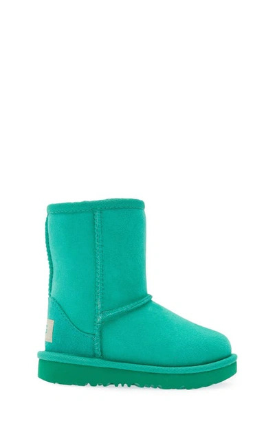 Shop Ugg Classic Short Ii Water Resistant Genuine Shearling Boot In Emerald Green