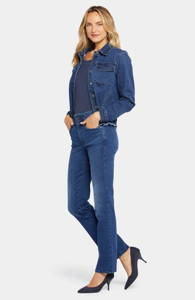 Nydj Frayed Denim Jacket In Rendezvous
