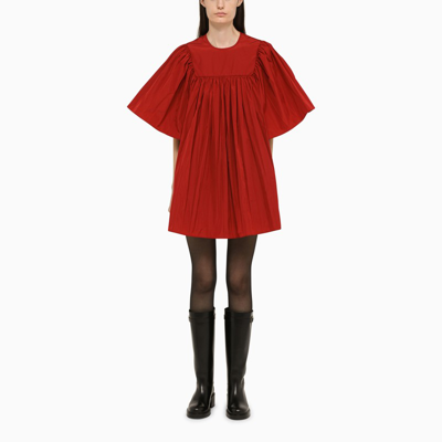 Shop Red Valentino Redvalentino | Short Red Taffeta Dress