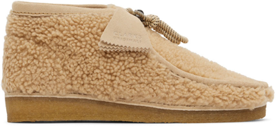 Shop Moncler Genius 2 Moncler 1952 Beige Clarks Edition Wallabee Boots In 200 Sand