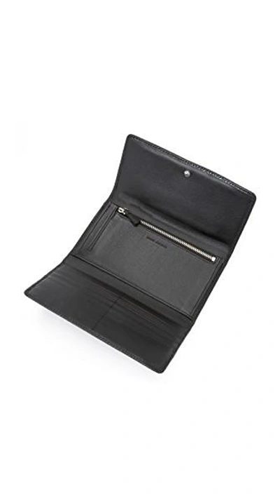 Shop Marc Jacobs Flap Trifiold Wallet In Black