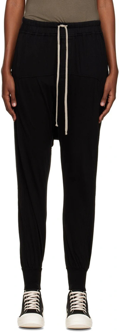 Rick Owens Drkshdw Black Prisoner Drawstring Lounge Pants | ModeSens