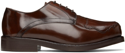 Shop Stefan Cooke Brown Shield Martlett Derbys In 21067780 Brown