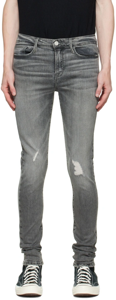 Shop Frame Gray Jagger Jeans In Lava