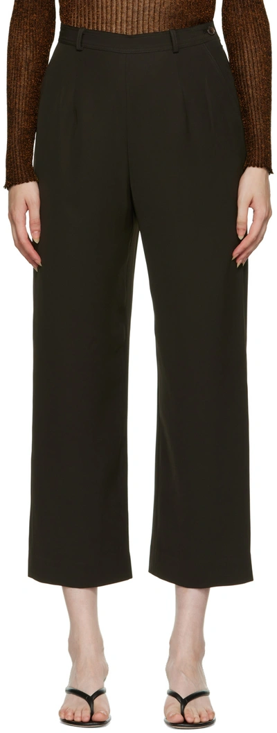 Shop Maiden Name Ssense Exclusive Brown Alix Trousers In Chocolate