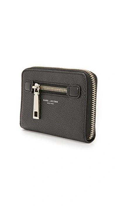 Shop Marc Jacobs Gotham Zip Wristlet In Black