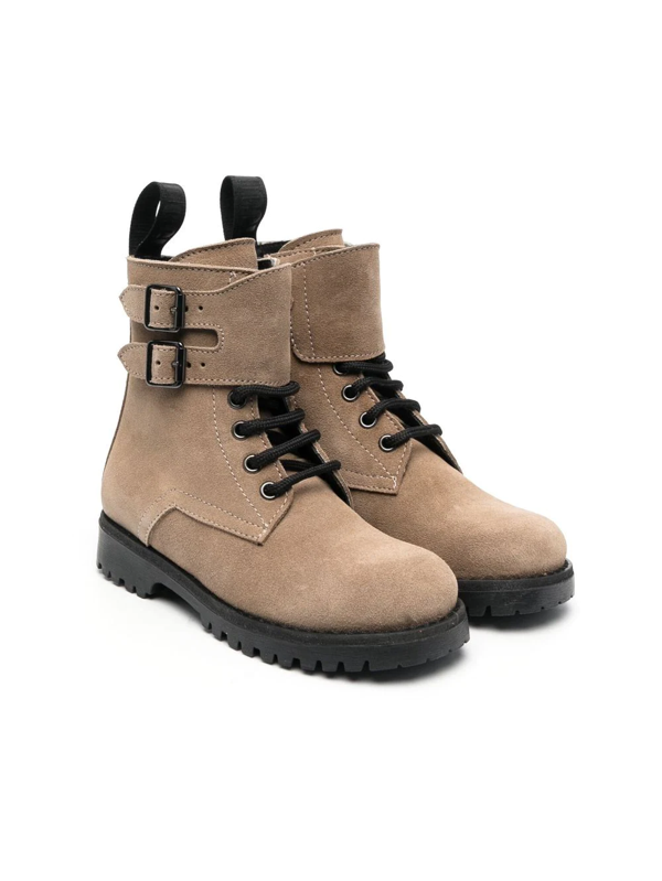 Gallucci Kids buckle-strap ankle boots - Neutrals
