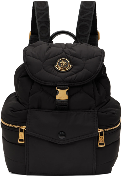 Shop Moncler Black Astro Backpack In 999 Black