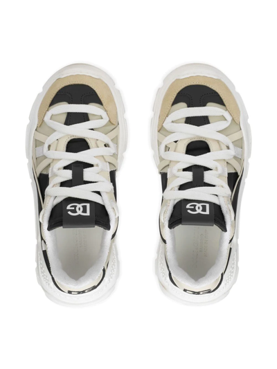 Shop Dolce & Gabbana Airmaster Low-top Sneakers In Neutrals