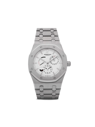 Pre-owned Audemars Piguet 2008  Royal Oak Dual Time 39mm In White