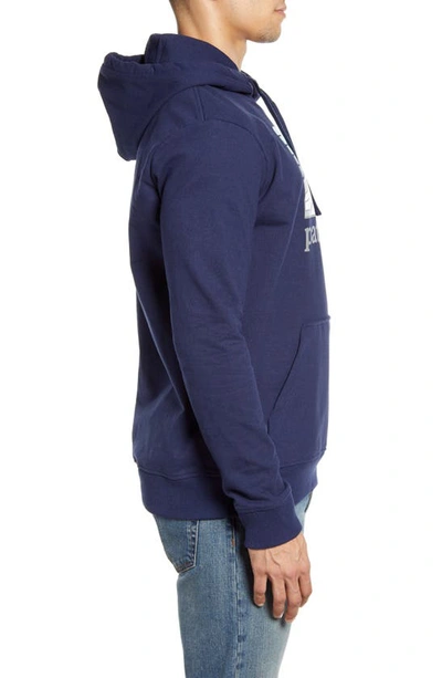 Shop Patagonia Line Ridge Logo Graphic Hoodie In Classic Navy