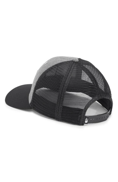Shop The North Face Mudder Recycled Trucker Hat In Black/med Grey Heather