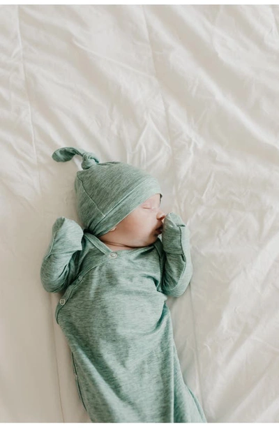 Copper Pearl Newborn Knotted Gown In Emerson