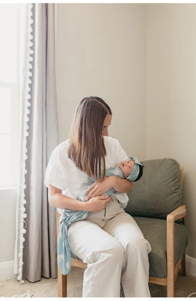 Copper Pearl Newborn Knotted Gown In Peanut