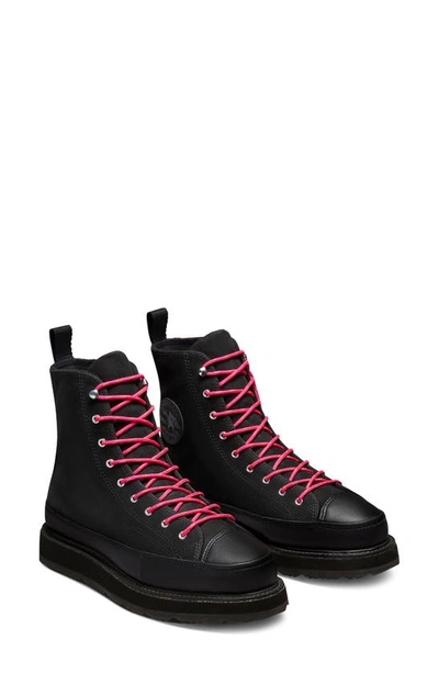Converse Black Chuck Taylor Crafted Boots In Black/ Black | ModeSens