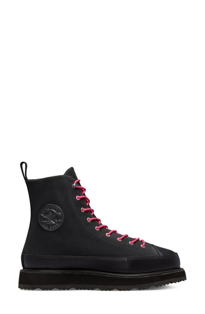 Converse Black Chuck Taylor Crafted Boots In Black/ Black | ModeSens