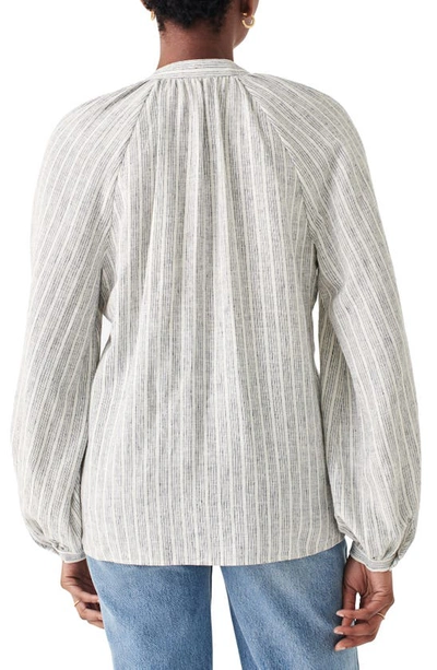 Shop Faherty Naomi Stripe Long Sleeve Blouse In Sierra Stripe
