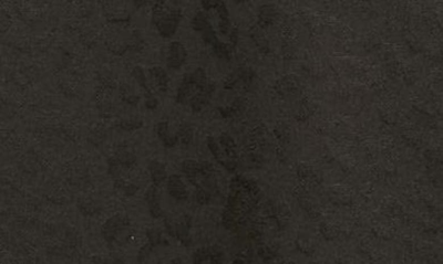 Shop Palm Angels Leopard Print Long Sleeve Half Zip Track Dress In Black Off White
