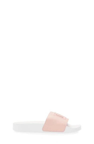 Shop Dolce & Gabbana Ciabatta Cutout Logo Slide Sandal In 80400 Rosa