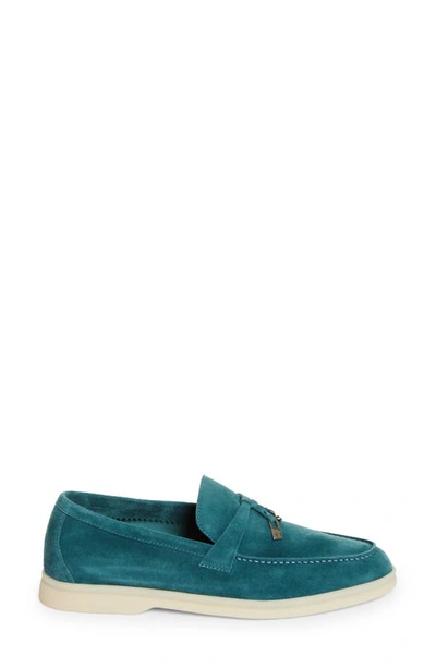 Shop Loro Piana Summer Charms Loafer In Fir Forest