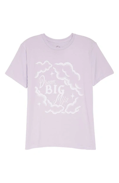 Shop Viva La Bonita Dream Big Mija Graphic Cotton Tee In Lavender