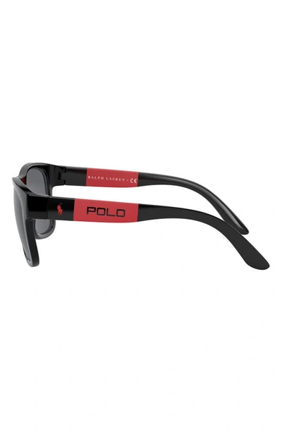Polo Ralph Lauren 54mm Rectangular Sunglasses In Black