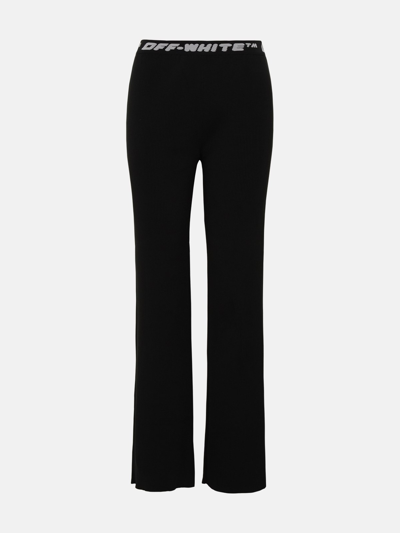 Shop Off-white Black Polyester Pants