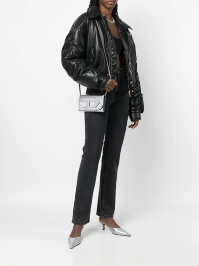 Diesel Metallic Leather Wallet On Chain In H0535