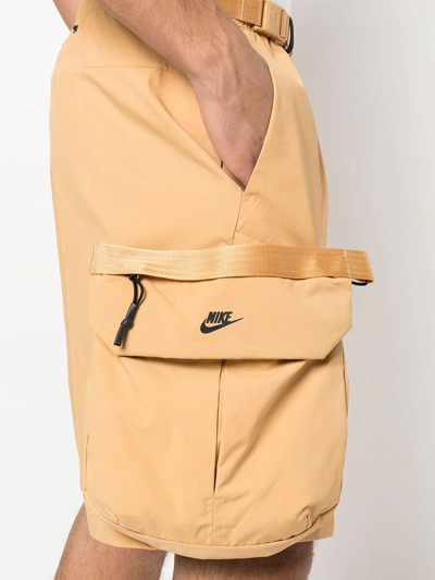 Nike Nsw Tech Pack Cargo Shorts In Yellow