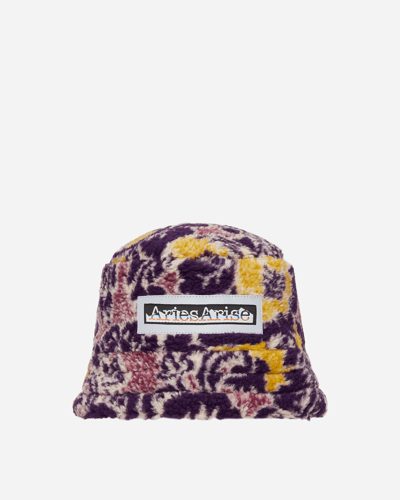 Aries Fleur Fleece Bucket Hat In Multicolor