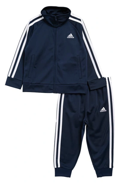 Shop Adidas Originals Kids' Classic Tricot Track Jacket & Pants 2-piece Set In Navy