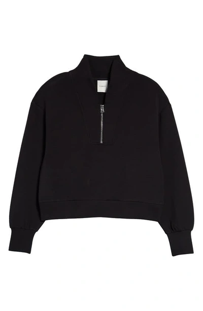 Shop Varley Davidson Woven Sweatshirt In Black