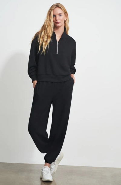 Varley Davidson Viscose Blend Sweatshirt In Black