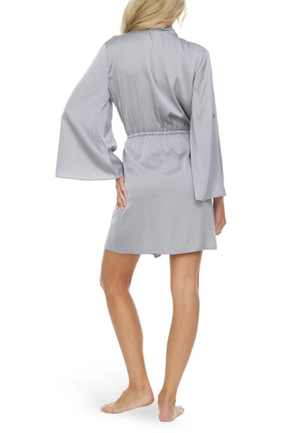 Shop Flora Nikrooz Ember Charmeuse Wrap In Storm
