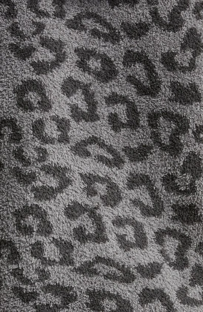 Shop Barefoot Dreams Cozychic™ Cheetah Print Zip Hoodie In Graphite/ Carbon