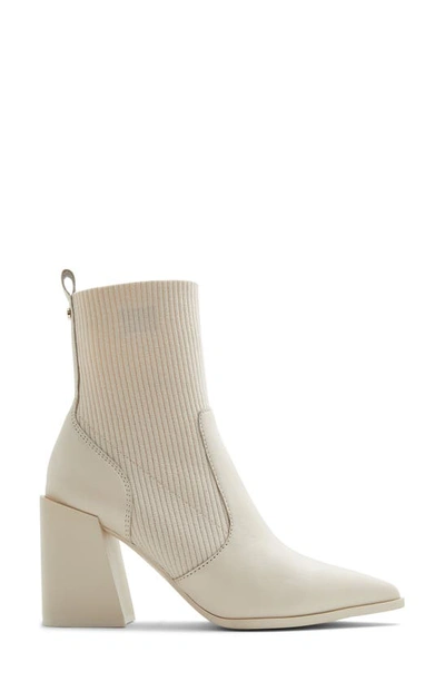 Shop Aldo Ganina Pointed Toe Bootie In Other White