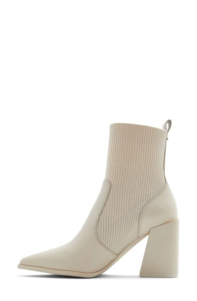 Shop Aldo Ganina Pointed Toe Bootie In Other White